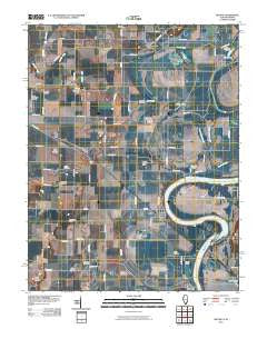Maunie Illinois Historical topographic map, 1:24000 scale, 7.5 X 7.5 Minute, Year 2010