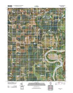 Maunie Illinois Historical topographic map, 1:24000 scale, 7.5 X 7.5 Minute, Year 2012
