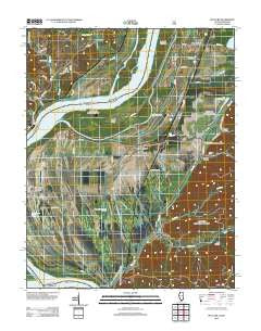 McClure Illinois Historical topographic map, 1:24000 scale, 7.5 X 7.5 Minute, Year 2012