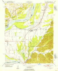 McClure Illinois Historical topographic map, 1:24000 scale, 7.5 X 7.5 Minute, Year 1947