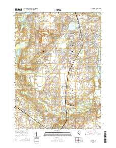McHenry Illinois Current topographic map, 1:24000 scale, 7.5 X 7.5 Minute, Year 2015