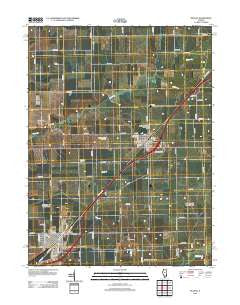 McLean Illinois Historical topographic map, 1:24000 scale, 7.5 X 7.5 Minute, Year 2012