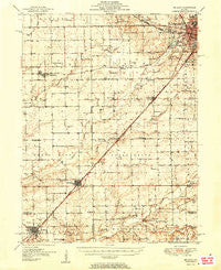 McLean Illinois Historical topographic map, 1:62500 scale, 15 X 15 Minute, Year 1951