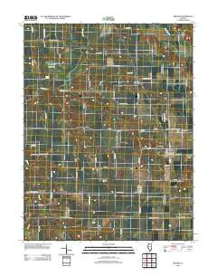 Medora Illinois Historical topographic map, 1:24000 scale, 7.5 X 7.5 Minute, Year 2012
