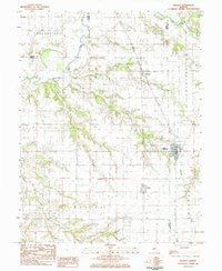 Medora Illinois Historical topographic map, 1:24000 scale, 7.5 X 7.5 Minute, Year 1983