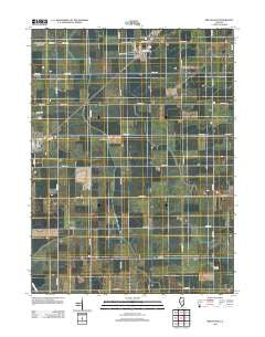 Melvin East Illinois Historical topographic map, 1:24000 scale, 7.5 X 7.5 Minute, Year 2012