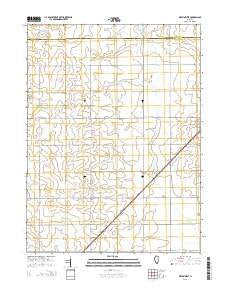 Melvin West Illinois Current topographic map, 1:24000 scale, 7.5 X 7.5 Minute, Year 2015