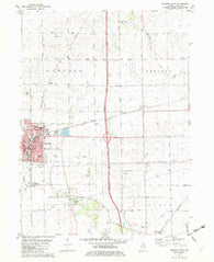 Mendota East Illinois Historical topographic map, 1:24000 scale, 7.5 X 7.5 Minute, Year 1982