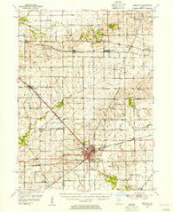 Mendota Illinois Historical topographic map, 1:62500 scale, 15 X 15 Minute, Year 1952