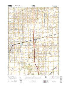 Mendota East Illinois Current topographic map, 1:24000 scale, 7.5 X 7.5 Minute, Year 2015