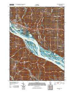 Menominee Illinois Historical topographic map, 1:24000 scale, 7.5 X 7.5 Minute, Year 2010
