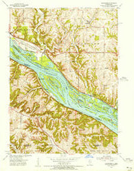 Menominee Illinois Historical topographic map, 1:24000 scale, 7.5 X 7.5 Minute, Year 1955