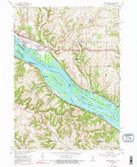 Menominee Illinois Historical topographic map, 1:24000 scale, 7.5 X 7.5 Minute, Year 1955