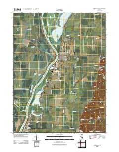 Meredosia Illinois Historical topographic map, 1:24000 scale, 7.5 X 7.5 Minute, Year 2012