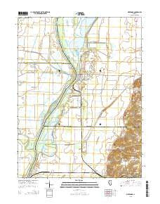 Meredosia Illinois Current topographic map, 1:24000 scale, 7.5 X 7.5 Minute, Year 2015