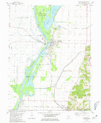 Meredosia Illinois Historical topographic map, 1:24000 scale, 7.5 X 7.5 Minute, Year 1980
