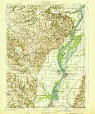 Meredosia Illinois Historical topographic map, 1:62500 scale, 15 X 15 Minute, Year 1931
