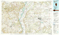 Meredosia Illinois Historical topographic map, 1:100000 scale, 30 X 60 Minute, Year 1990