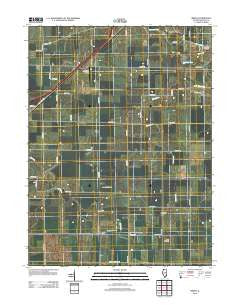 Merna Illinois Historical topographic map, 1:24000 scale, 7.5 X 7.5 Minute, Year 2012