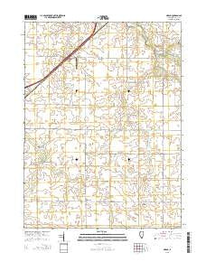 Merna Illinois Current topographic map, 1:24000 scale, 7.5 X 7.5 Minute, Year 2015