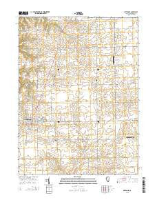 Metamora Illinois Current topographic map, 1:24000 scale, 7.5 X 7.5 Minute, Year 2015