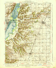 Metamora Illinois Historical topographic map, 1:62500 scale, 15 X 15 Minute, Year 1937