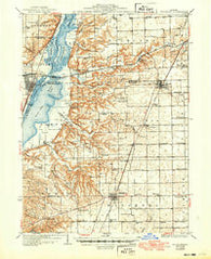 Metamora Illinois Historical topographic map, 1:62500 scale, 15 X 15 Minute, Year 1937