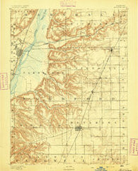 Metamora Illinois Historical topographic map, 1:62500 scale, 15 X 15 Minute, Year 1893