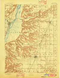Metamora Illinois Historical topographic map, 1:62500 scale, 15 X 15 Minute, Year 1893