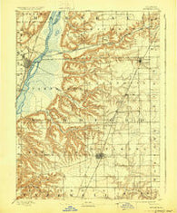 Metamora Illinois Historical topographic map, 1:62500 scale, 15 X 15 Minute, Year 1893