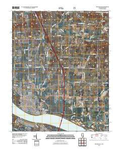 Metropolis Illinois Historical topographic map, 1:24000 scale, 7.5 X 7.5 Minute, Year 2010