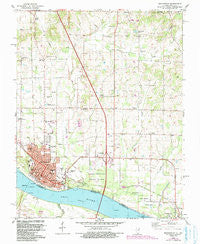 Metropolis Illinois Historical topographic map, 1:24000 scale, 7.5 X 7.5 Minute, Year 1982