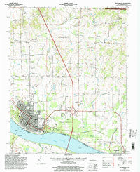 Metropolis Illinois Historical topographic map, 1:24000 scale, 7.5 X 7.5 Minute, Year 1996