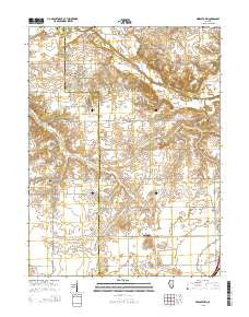 Middletown Illinois Current topographic map, 1:24000 scale, 7.5 X 7.5 Minute, Year 2015