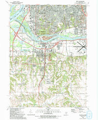 Milan Illinois Historical topographic map, 1:24000 scale, 7.5 X 7.5 Minute, Year 1992