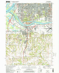 Milan Illinois Historical topographic map, 1:24000 scale, 7.5 X 7.5 Minute, Year 2000