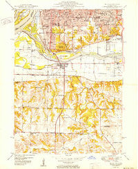 Milan Illinois Historical topographic map, 1:24000 scale, 7.5 X 7.5 Minute, Year 1950