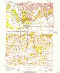 Milan Illinois Historical topographic map, 1:24000 scale, 7.5 X 7.5 Minute, Year 1953