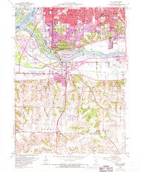 Milan Illinois Historical topographic map, 1:24000 scale, 7.5 X 7.5 Minute, Year 1953