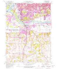 Milan Illinois Historical topographic map, 1:24000 scale, 7.5 X 7.5 Minute, Year 1953