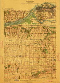 Milan Illinois Historical topographic map, 1:62500 scale, 15 X 15 Minute, Year 1912