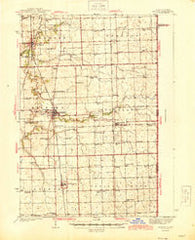 Milford Illinois Historical topographic map, 1:62500 scale, 15 X 15 Minute, Year 1944