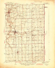 Milford Illinois Historical topographic map, 1:62500 scale, 15 X 15 Minute, Year 1944