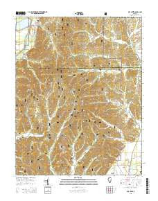 Mill Creek Illinois Current topographic map, 1:24000 scale, 7.5 X 7.5 Minute, Year 2015