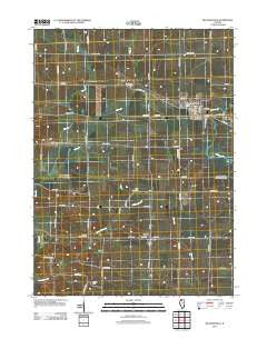 Milledgeville Illinois Historical topographic map, 1:24000 scale, 7.5 X 7.5 Minute, Year 2012
