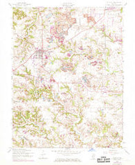 Millstadt Illinois Historical topographic map, 1:24000 scale, 7.5 X 7.5 Minute, Year 1954