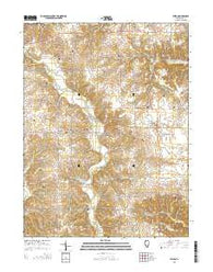 Milton Illinois Current topographic map, 1:24000 scale, 7.5 X 7.5 Minute, Year 2015
