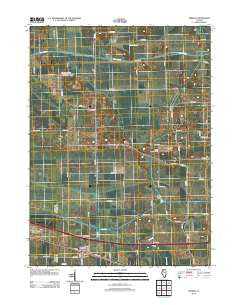 Mineral Illinois Historical topographic map, 1:24000 scale, 7.5 X 7.5 Minute, Year 2012