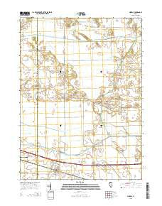 Mineral Illinois Current topographic map, 1:24000 scale, 7.5 X 7.5 Minute, Year 2015