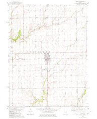 Minier Illinois Historical topographic map, 1:24000 scale, 7.5 X 7.5 Minute, Year 1980